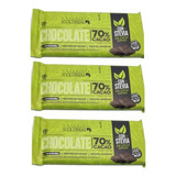 Chocolate Barra 70% Cacao Stevia Sin Tacc Colonial 100g X3