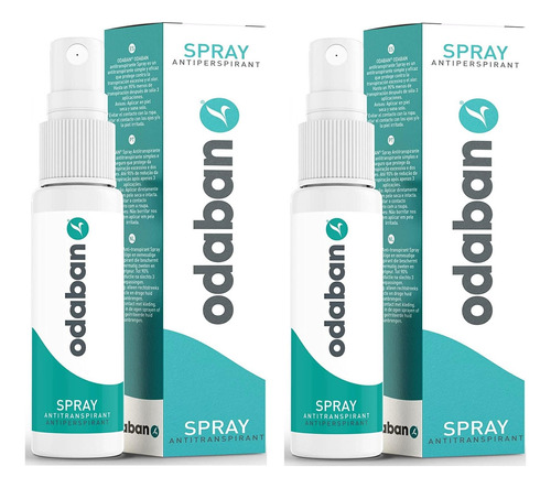 2 Odaban Spray 30 Ml Antitranspirante Hiperidrose Cuida Suor
