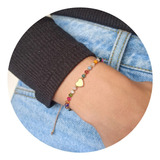 Pulsera Corazón Multicolor Ajustable