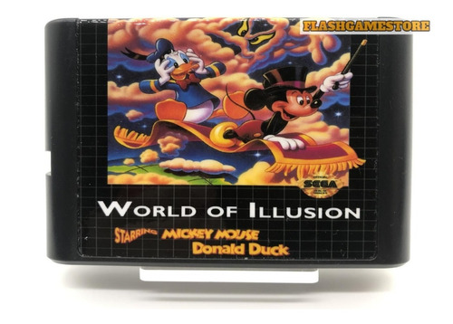 Mega Drive Jogo - Genesis - World Of Illusion Pararelo