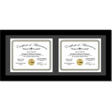 Creativepf [10x16bk-w] Marco Horizontal Doble Diploma, ...