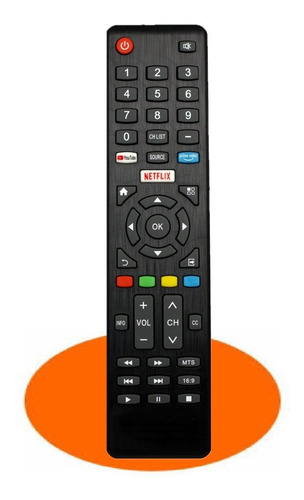 Control Para Jvc Smart Tv Netflix Youtube Si40fs + Pilas