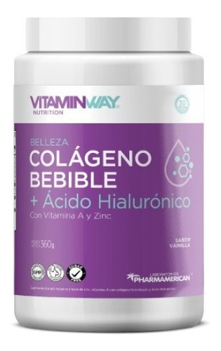 Colágeno Bebible Articulaciones Vitamin Way X 360g Sabor Vainilla