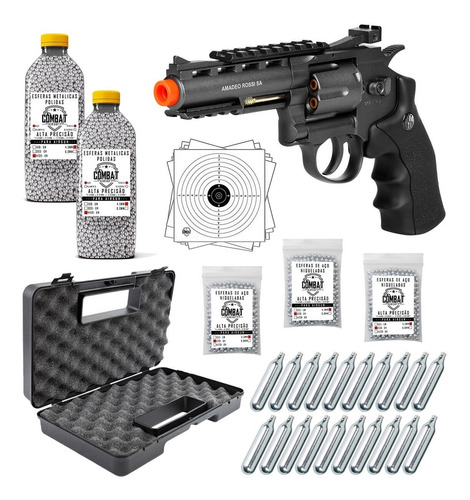 Revolver Full Metal Co2 Rossi Wg 701 4.5mm + Super Kit