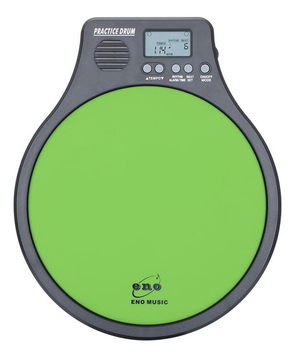 Metrónomo Eno Music Electrónico Incorporado 2 En 1, Verde