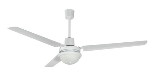 Ventilador De Techo Tormenta C/luz 3 Aspas Blanco 56 Coolfan