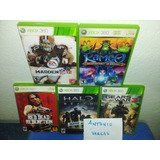 Lote 5 Juegos Xbox 360 Gears Of Wars Halo Red Dead Madden 12