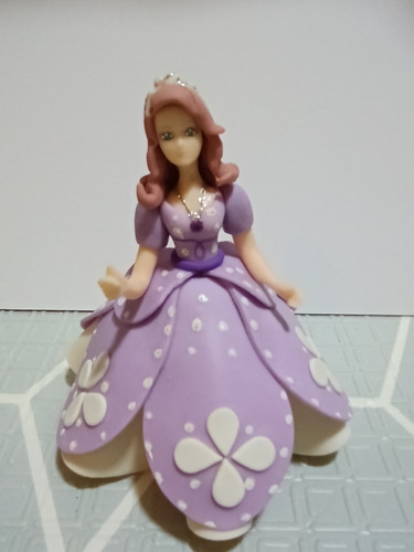 Princesa Sofia En Porcelana Fría | Adorno Torta