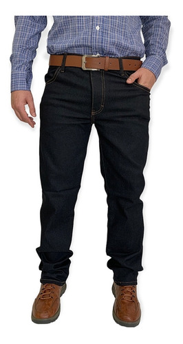 Calça Jeans Masculina Tradicional Reforçada Elastano Reta