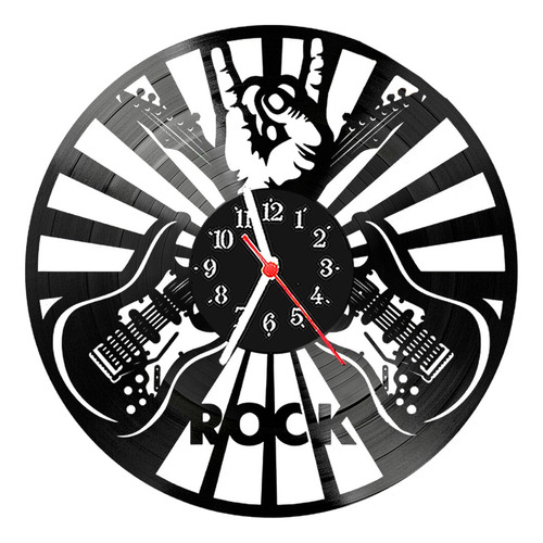 Relógio De Vinil Disco Lp Parede | Rock