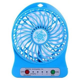 Mini Ventilador Recargable Usb 3 Velocidades  Portatil C/bat