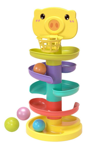Ball Rolling Track Tower Para Niños , Ball Tower, Juguete