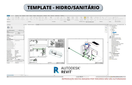 Template Revit Combo - Hidrossanitário - Ar Cond - Incêndio