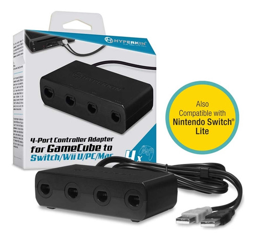 4-port Controller Adapter For Gamecube Compatible With Ninte