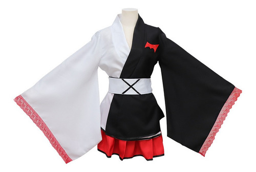 Dangan Ronpa Cosplay, Monokuma Kimono, Negro Blanco Oso Cos