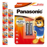 22 Pilhas Alcalinas Aaa 3a Panasonic 11 Cart