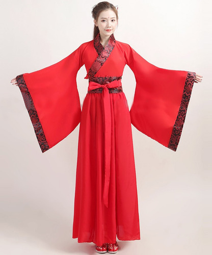 Traje De Hanfu Para Mulheres Asiáticas, Conjunto De Dança Fo