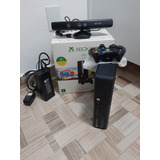 Xbox 360 + 1 Controle + Kinect + 03 Dvd De Jogos - Usado