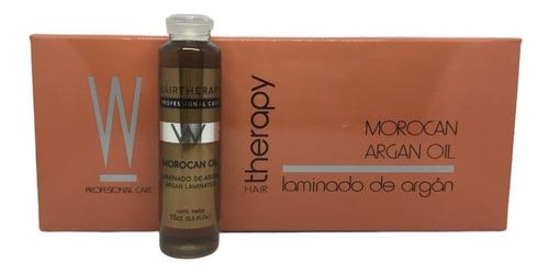Ampolla Morocan Argán Oil Laminado Hair Therapy 6u X 15cc