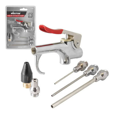 Pistola Para Sopletear Con Accesorios Juego 5 Piezas Equipo