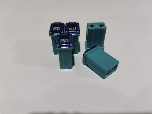 Fusible Automotriz Tipo Jcase Azul 20 Amps (5 Piezas) 