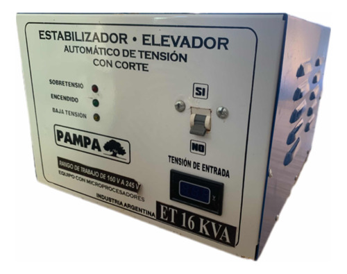 Elevador - Estabilizador De Tensión Automatico Con Corte