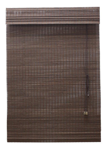 Persiana Bambu Romana Tabaco 80 L X 160 A Cm Cortina Madeira