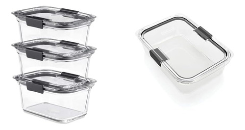 Recipiente De Vidrio Rubbermaid Brilliance Para Almacenamien