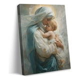 Cuadro Virgen María Y Jesús En Amor Maternal Divino, Decorac
