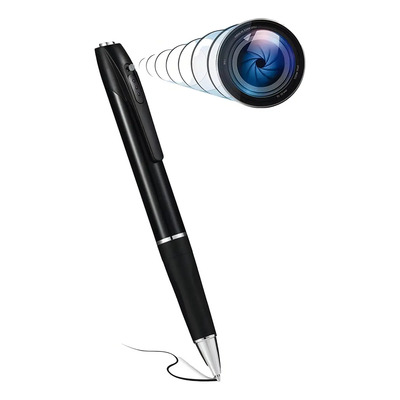 Cámara Espía Bolígrafo Syscom W8 Full Hd 1080p Audio 64gb Negro