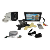 Kit Monitor Porteiro 7 Lcd+com 1câmera Infra Leds+40mts Cabo