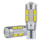 Bombilla Led W5w T10 12v 6000k 5630 10 Smd Canbus, 2 Piezas