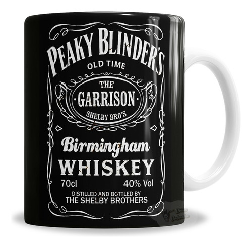 Taza De Cerámica Peaky Blinders Etiqueta Whiskey - En Caja