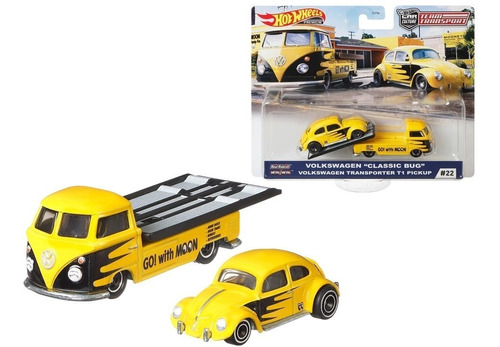 Hot Wheels Team Transport Volkswagen Beetle + Transporter 