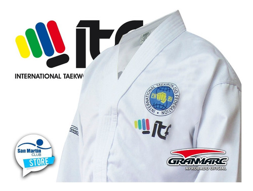Traje Uniforme Dobok Taekwondo Itf Granmarc Ofic Los Mejores
