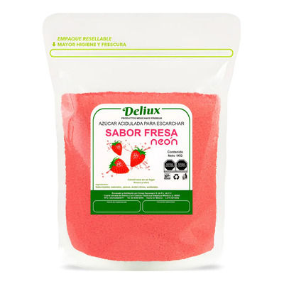 Dulce En Polvo Para Escarchar Sabor Fresa Neón 1 Kg | MercadoLibre