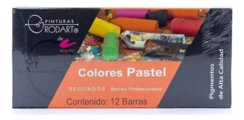 Gises Colores Pastel Suaves Redondos Rodin Rodart 12 Colores