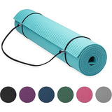 Tapete De Yoga Ejercicio Duradero Extra Grueso Color Azulado