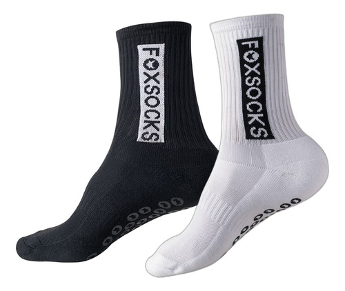 Pack X 2 Medias 3/4 Antideslizantes Deporte Unisex Foxsocks