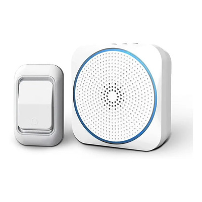 Timbre Inalámbrico Indicador Led Hasta 150m Apto Exterior Color Blanco | MercadoLibre