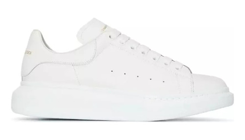 Tênis Branco Alexander Mcqueen Couro Premium Estilo Brooklin