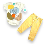 Conjunto Pañalero Pantalon Bebe Niño Mickey Mouse Disney 