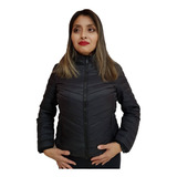 Campera Inflable Mujer Negra Dama Envios Gratis Importada