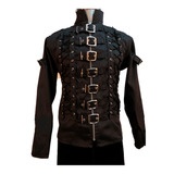 Eretica Ropa Dark-chamarra 7 Hebillas-rock-metal-gotico