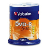 Discos Virgenes Verbatim Dvd - Dvd-r 16x - 100 Discos 95 /vc