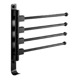 Swivel Towel Racks With Hooks 4 Folding Bars Bath Towel