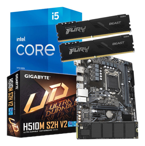 Combo Actualizacion Pc Intel I5 11400f + 16gb + Nvme 480 Gb