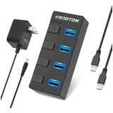 Concentrador Usb Alimentado, Concentrador Usb Gen 2 De 4 Pue