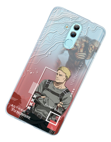 Funda Para Huawei Attack On Titan Reiner Final Con Nombre