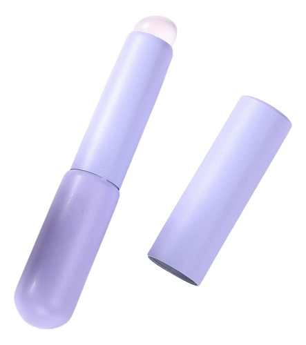 Pincel Corrector De Labios De Silicona Para Viajes Violeta